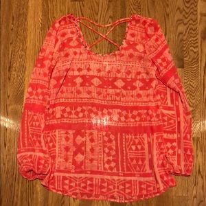 Maurice’s Aztec Tribal Blouse MEDIUM